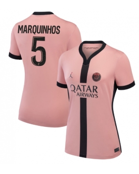 Billige Fotballdrakt Paris Saint-Germain Marquinhos #5 Replika Tredjedrakt Dame 2024-25 Kortermet
